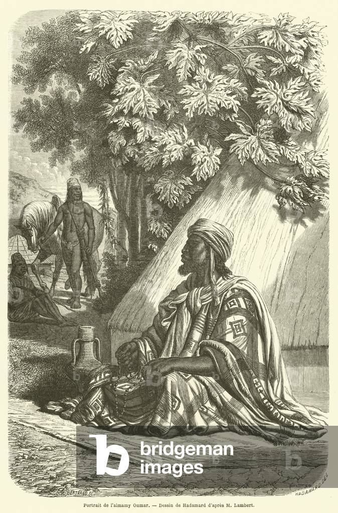Portrait de l'almamy Oumar (engraving)