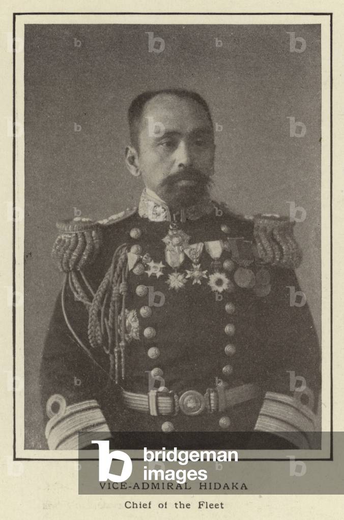 Vice-Admiral Hidaka, Chief of the Fleet (b/w photo)