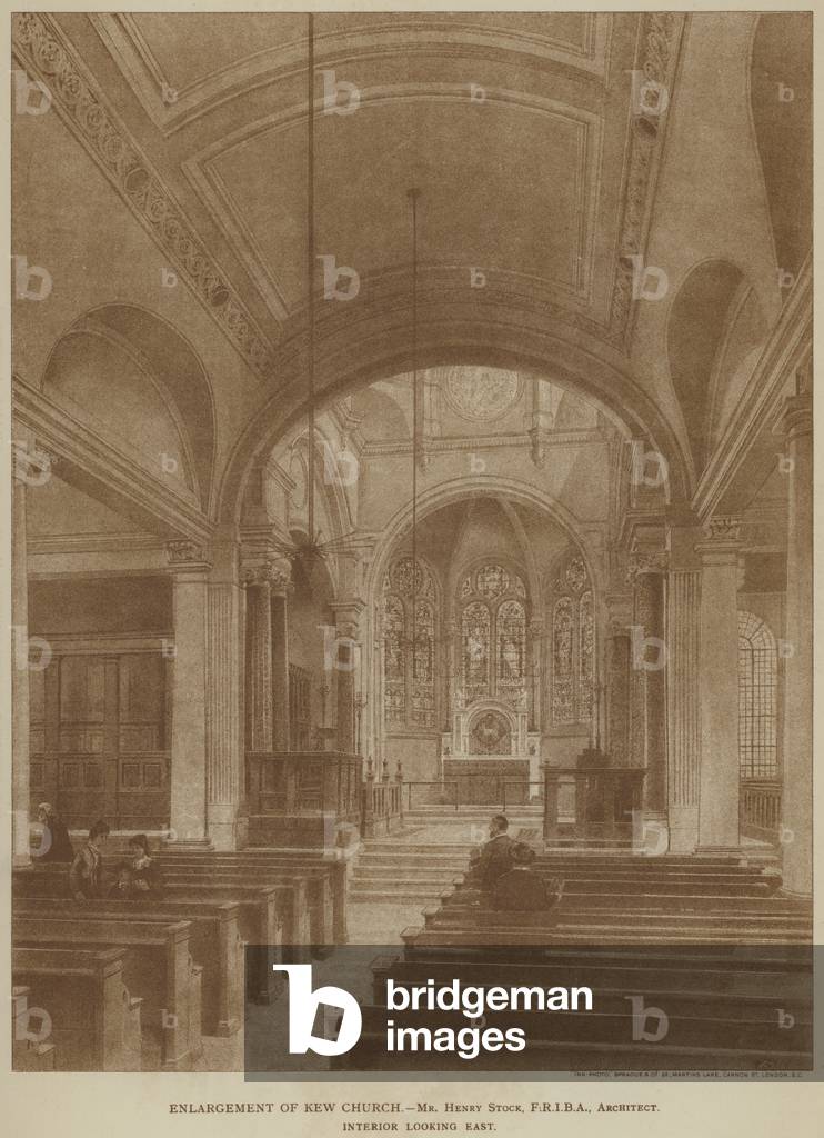 Enlargement of Kew Church (engraving)