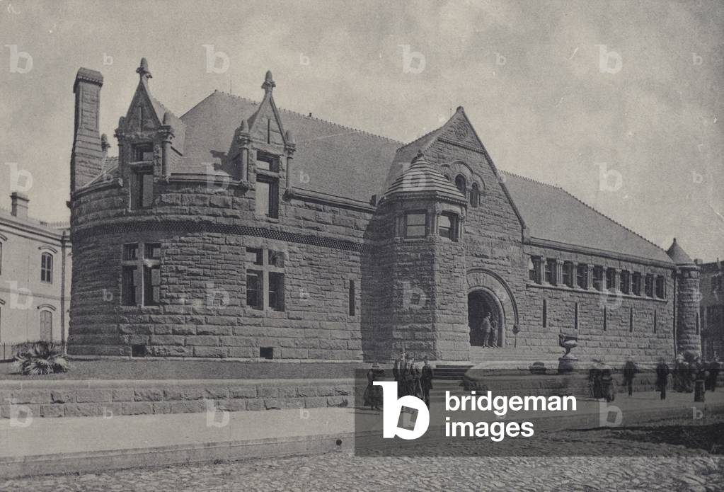New Orleans: Howard Memorial Library (b/w photo)