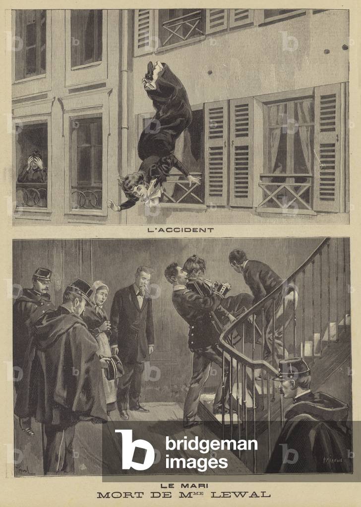 Death of the wife of an army officer (litho)