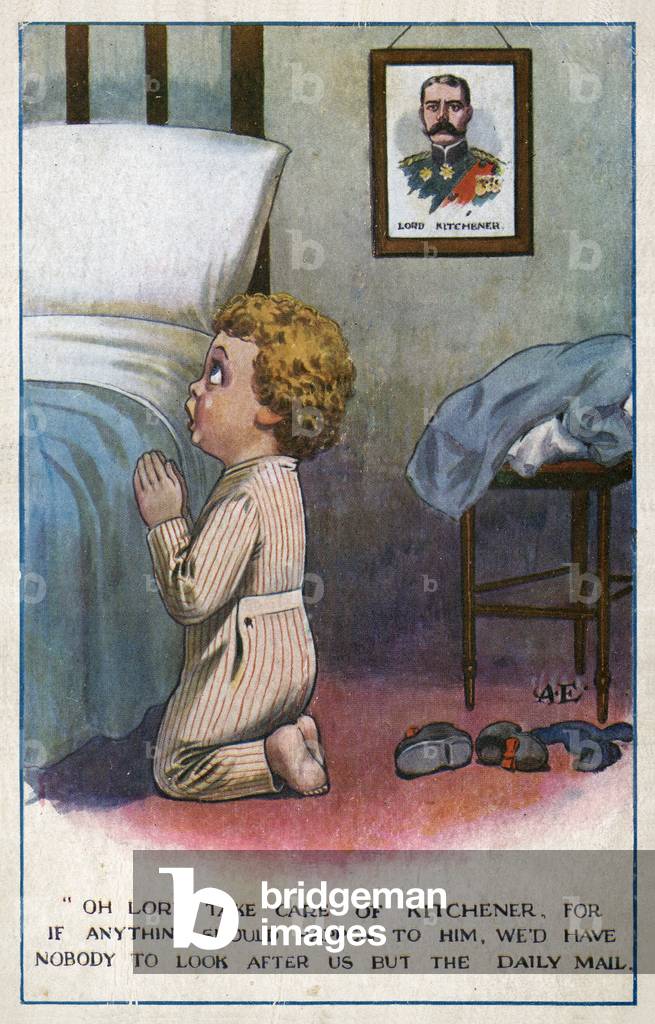 Oh Lord, Take Care of Kitchener  but The Daily Mail (colour litho)