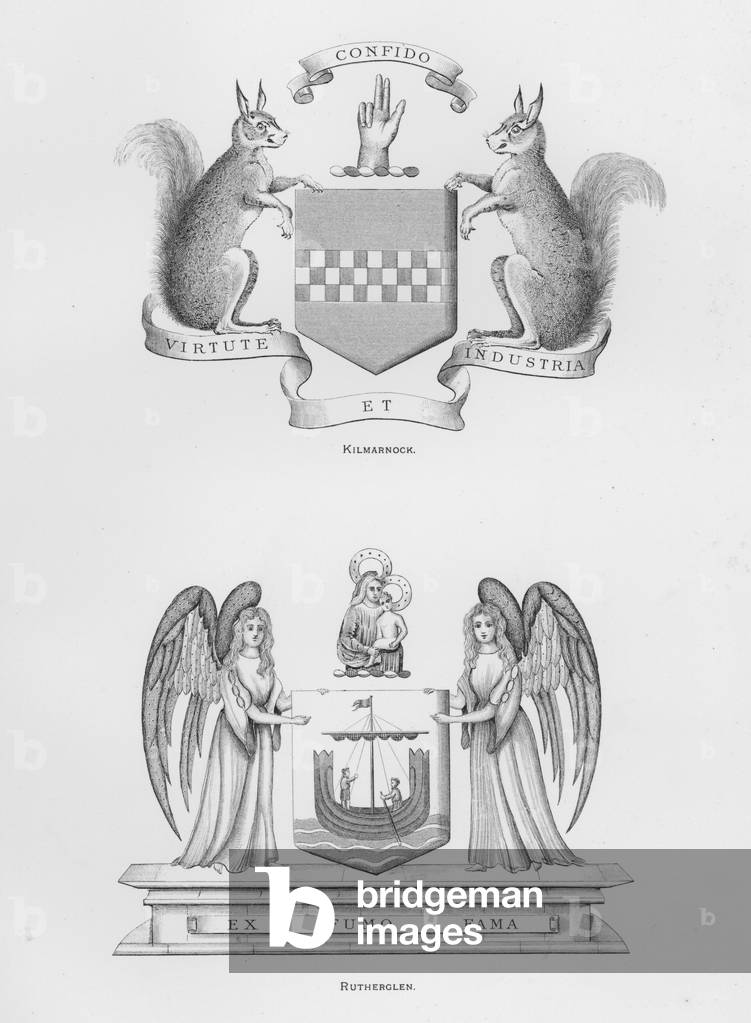 Public arms: Kilmarnock; Rutherglen (engraving)