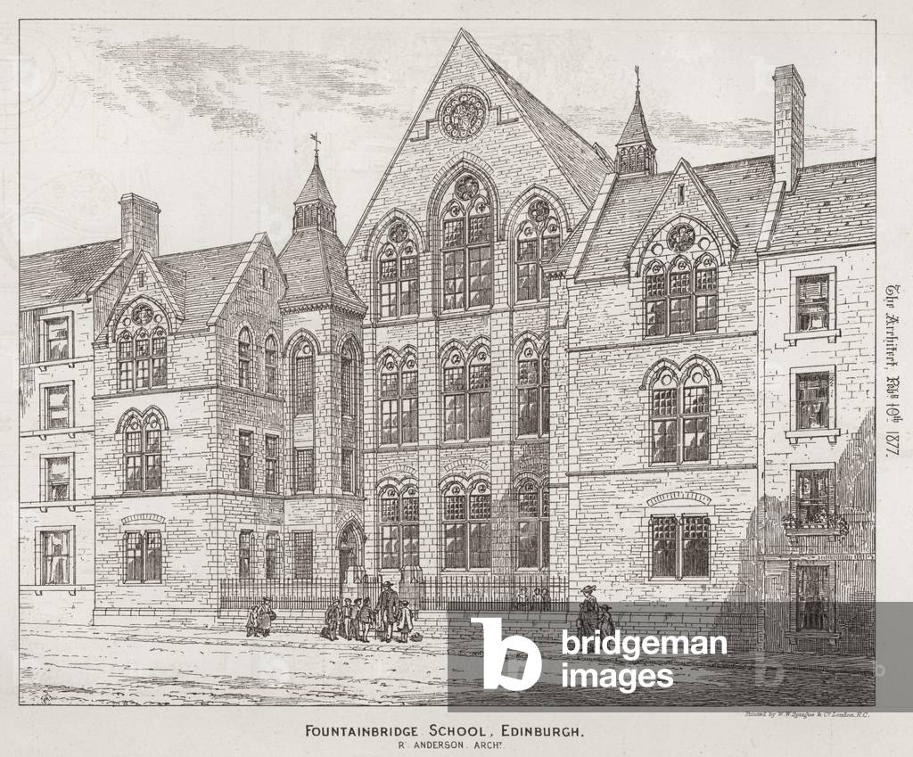 Fountainbridge School, Edinburgh (engraving)