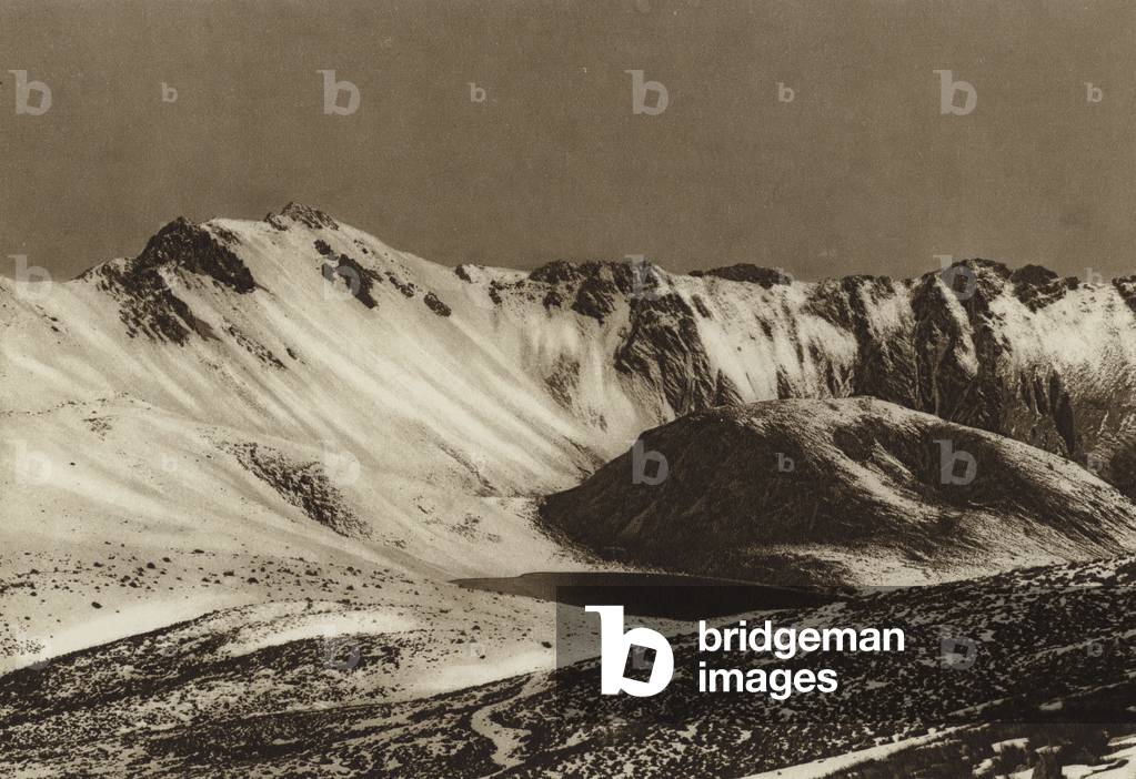 Mexico: Nevado de Toluca, Estado Mejico (b/w photo)