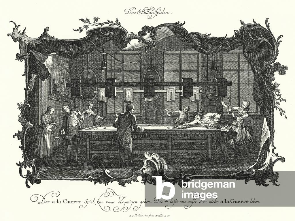 The Game of Billiards (engraving)
