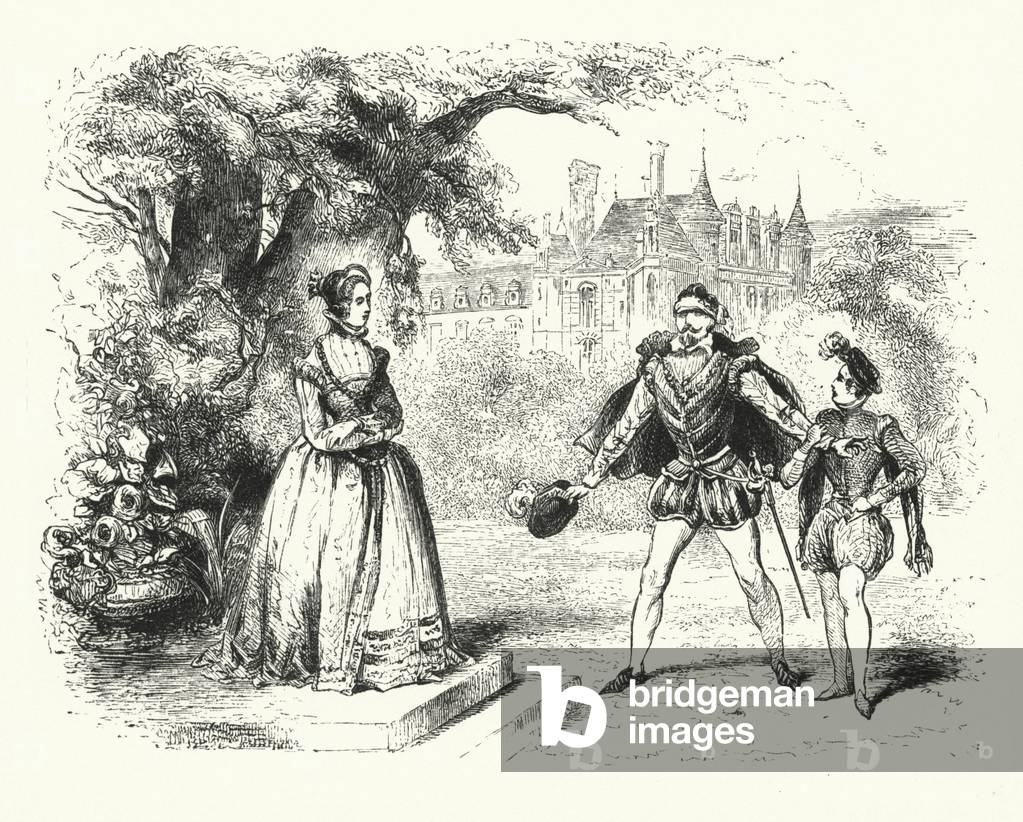 Illustration for Les Huguenots by Giacomo Meyerbeer (engraving)