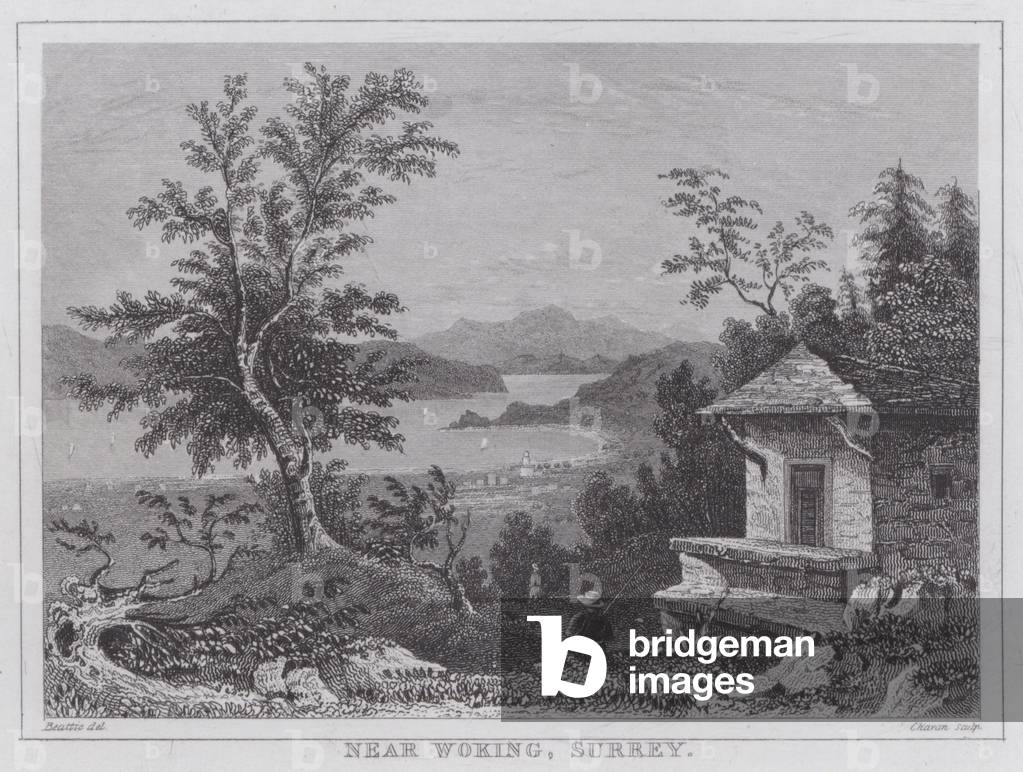 Near Woking, Surrey (engraving)