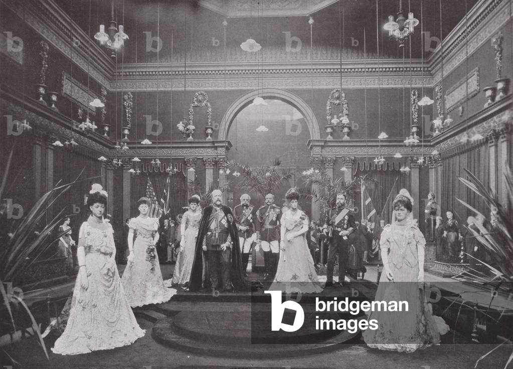 At Madame Tussaud's (b/w photo)