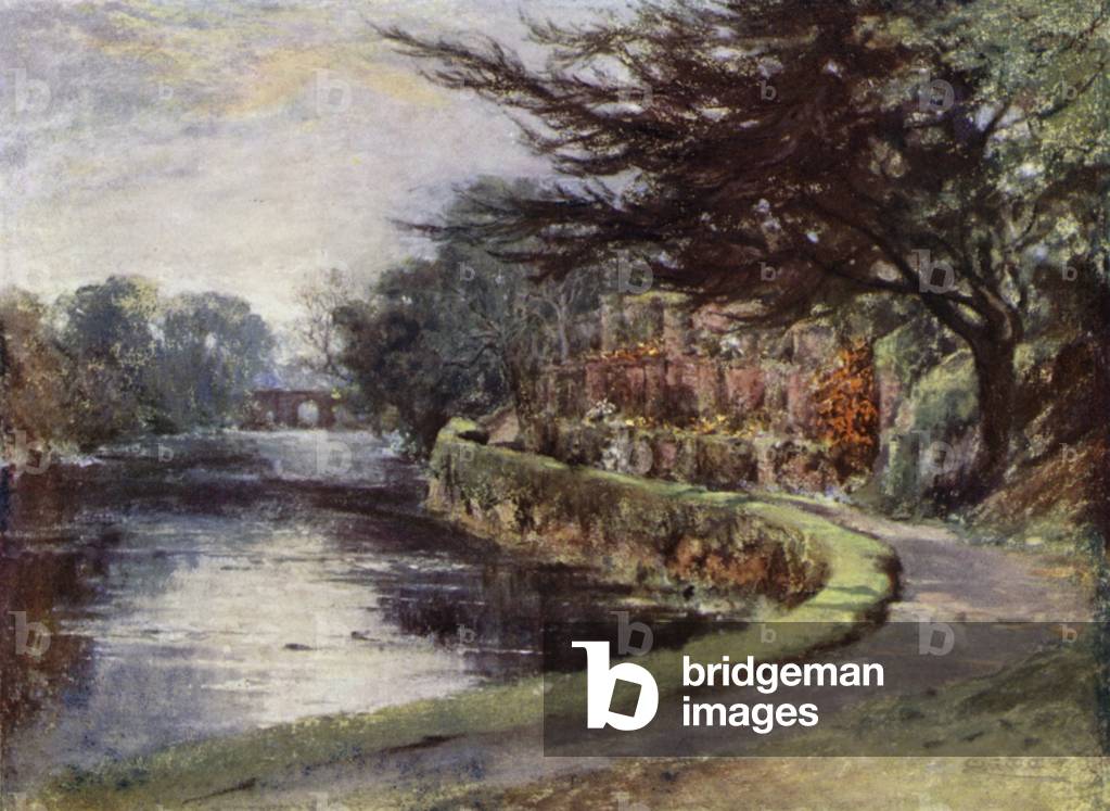 Scottish Gardens: Auchencruive (colour litho)
