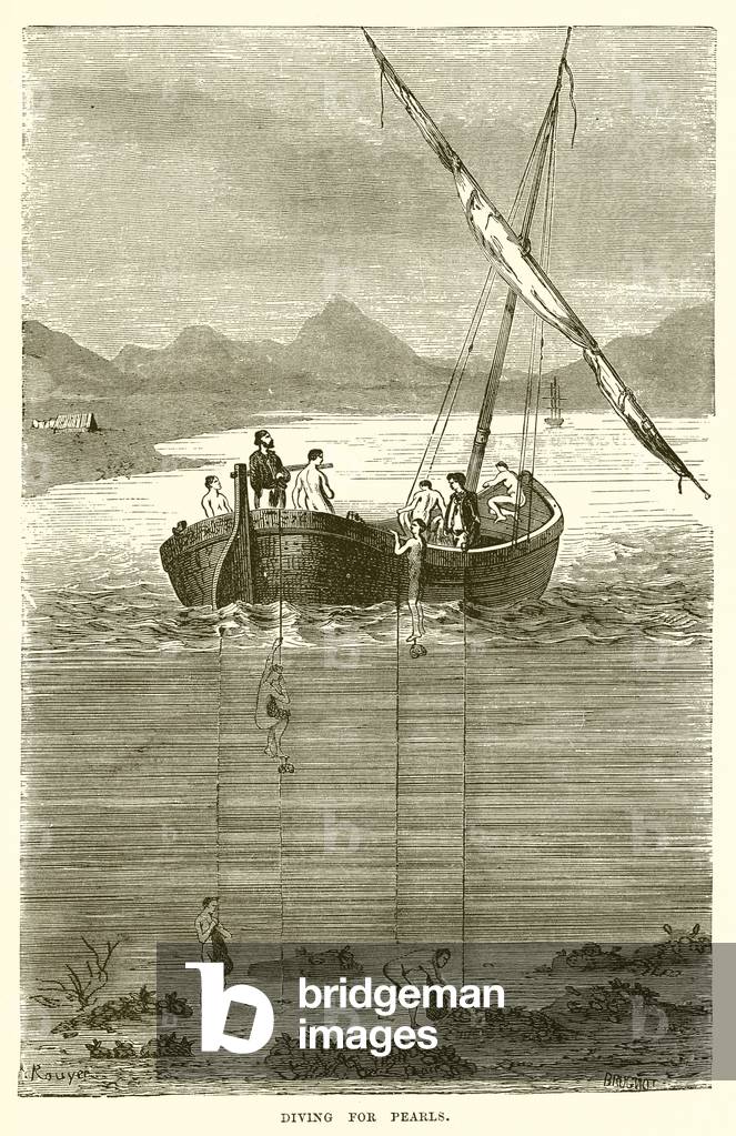 Diving for Pearls (engraving)
