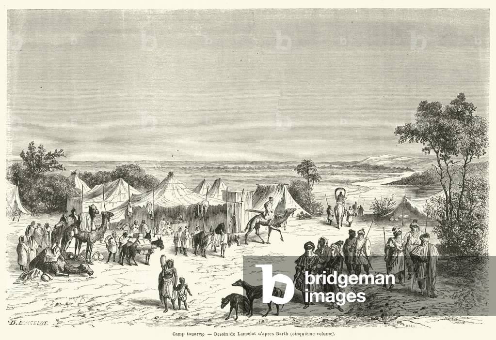 Camp touareg (engraving)