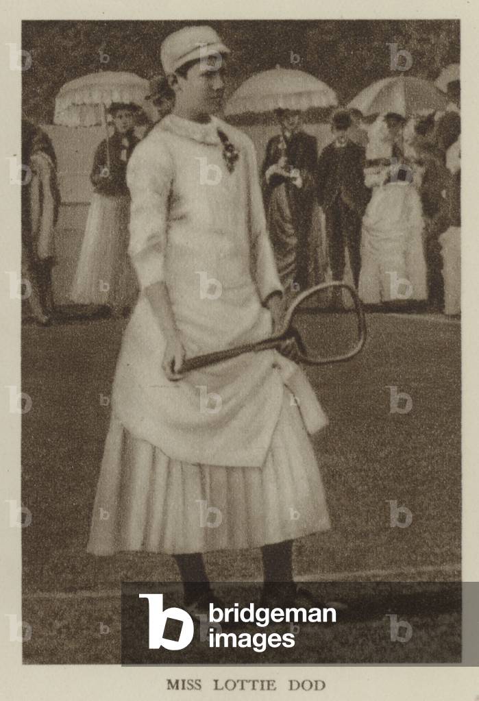 Miss Lottie Dod (b/w photo)