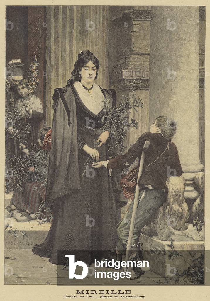 Mireille (colour litho)