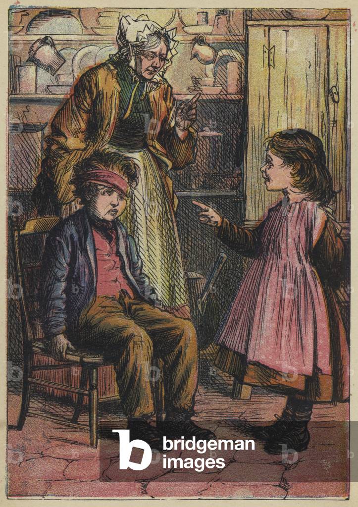 Jill Makes Game of Poor Jack (colour litho)