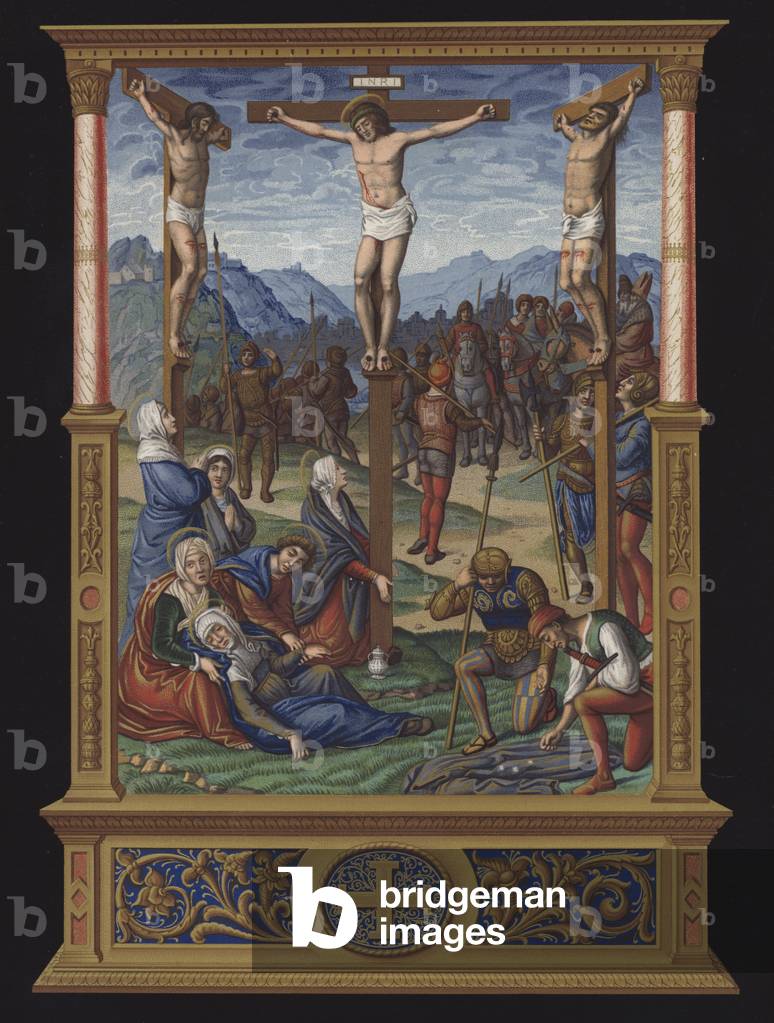 La Calvaire, manuscrit francais de la fin du XVe siecle (chromolitho)