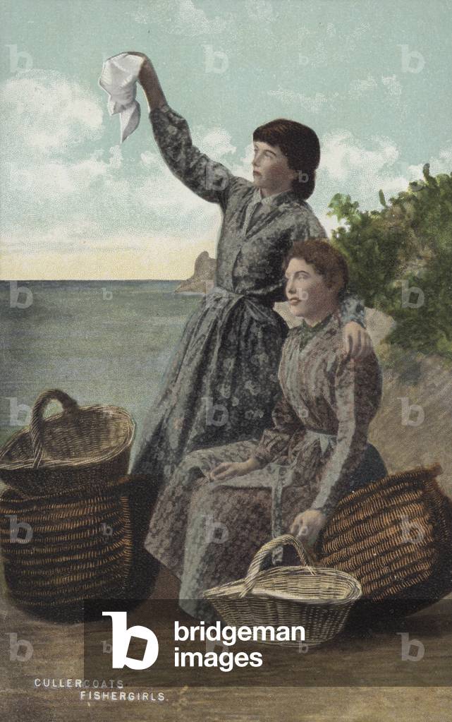 Cullercoats Fishergirls (colour photo)