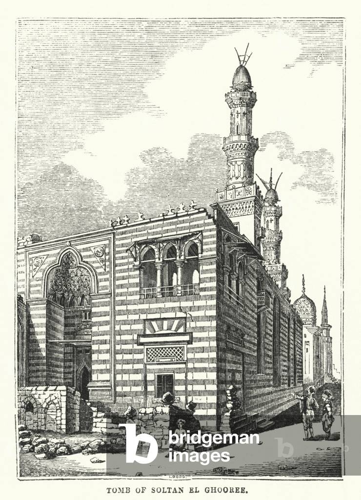 Tomb of Soltan el Ghooree (engraving)