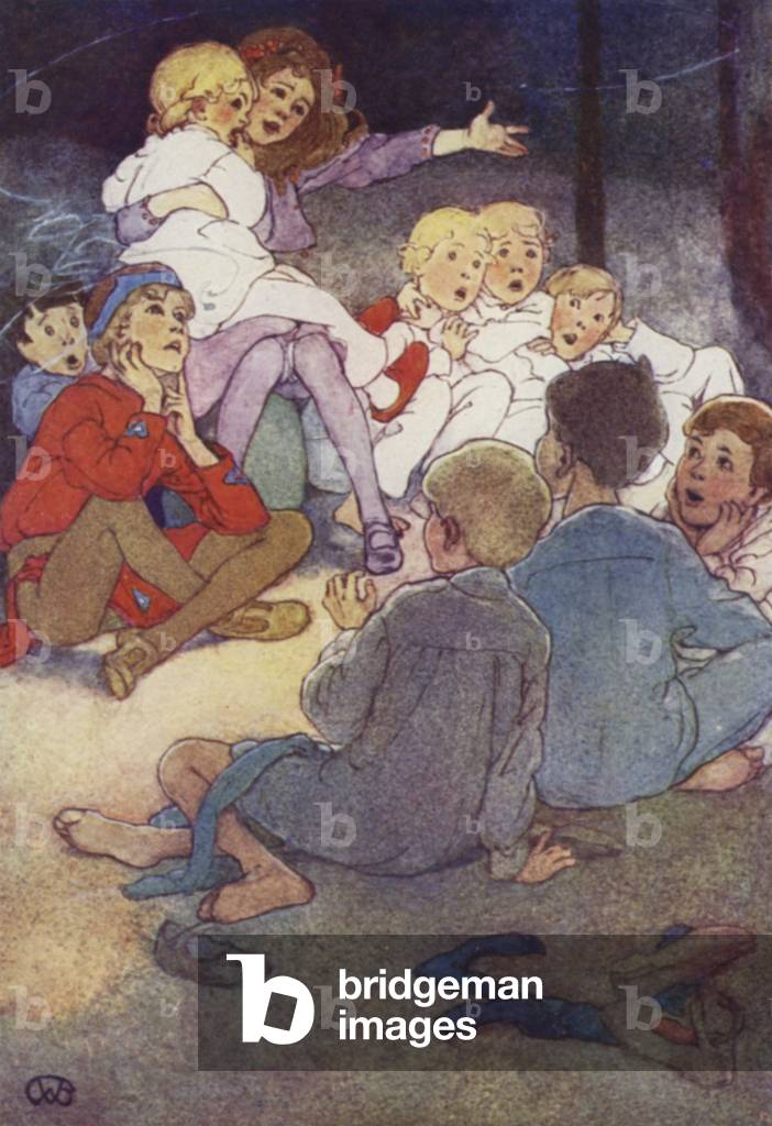 Wendy told her Story (colour litho)