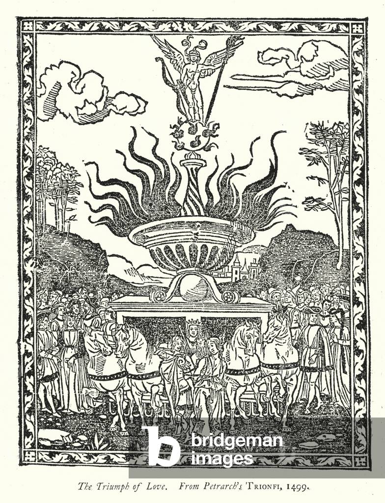 The Triumph of Love, From Petrarch's Trionfi, 1499 (engraving)