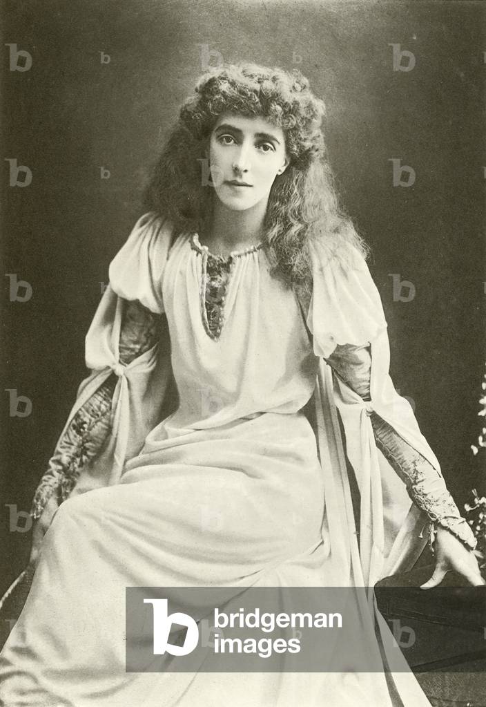 Mrs Beerbohm Tree as Ophelia (gravure)