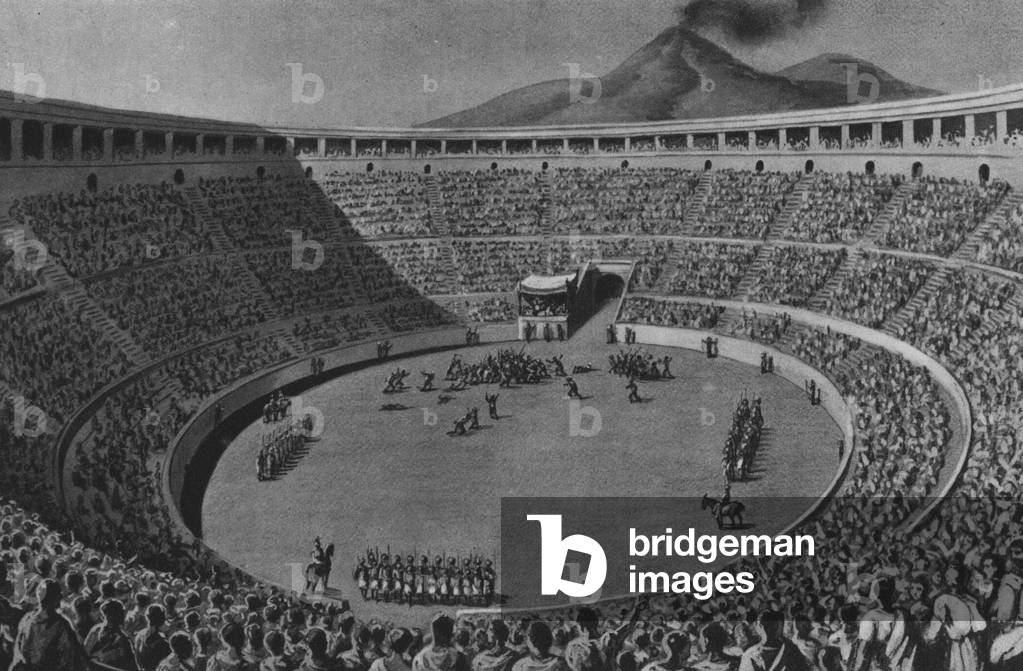 Pompei: Anfiteatro (litho)