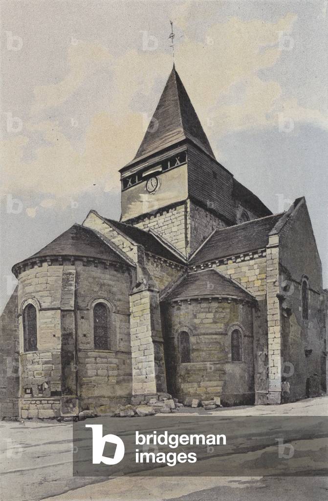 Sancergues, Eglise, Ensemble N E (colour photo)