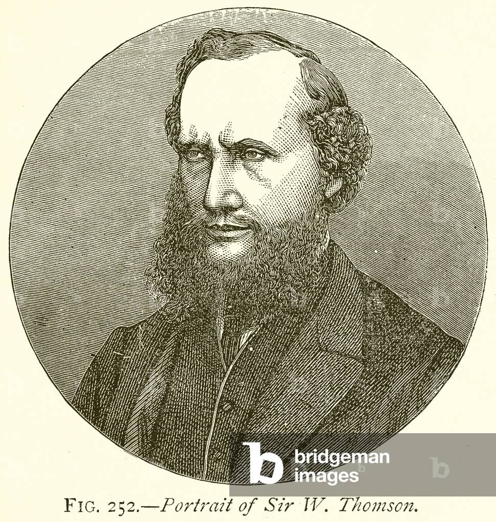 Portrait of Sir W. Thomson (engraving)