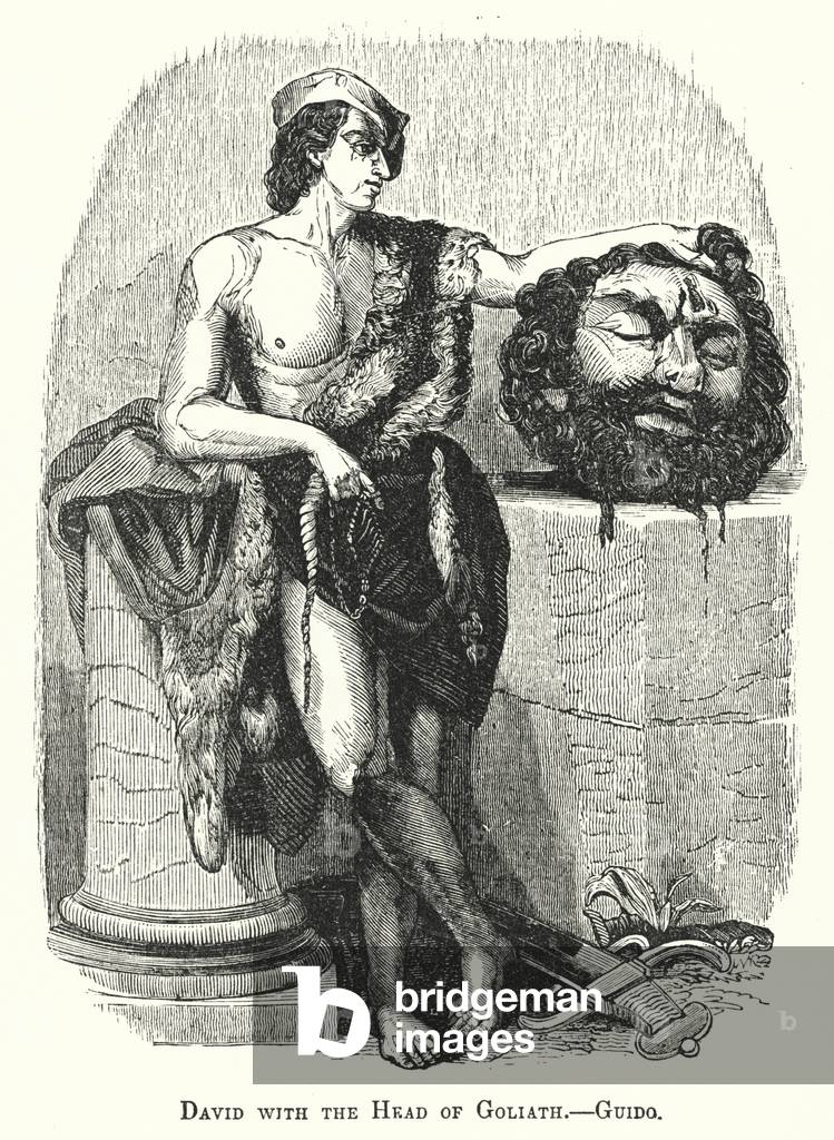 David with the Head of Goliath (engraving)