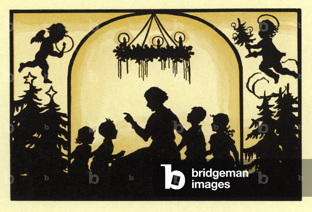 Silhouette from Sonnenkinder im Reigen des Jahres (colour litho)