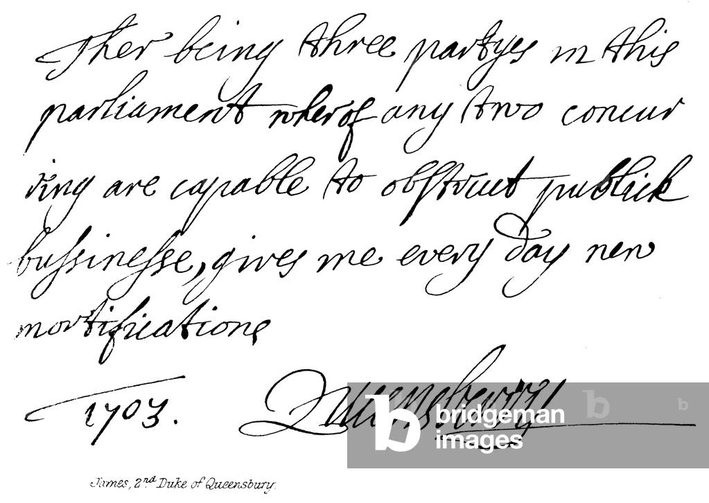 James, 2nd Duke of Queensbury (engraving)