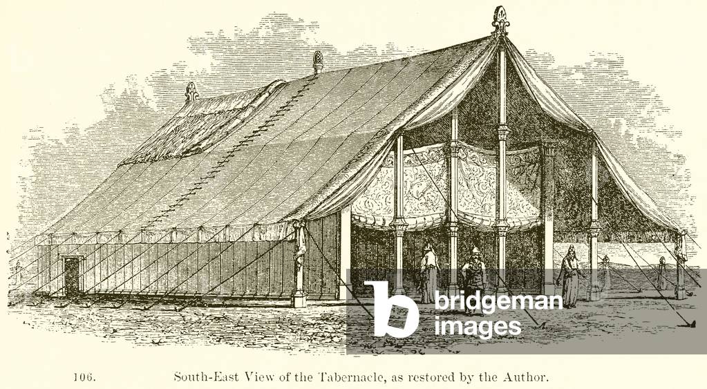 South-East View of the Tabernacle, as restored by the Author (engraving)
