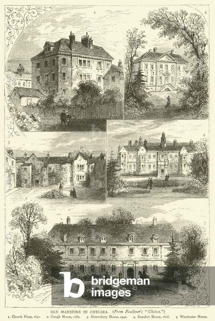 Old Mansions in Chelsea, from Faulkner's 