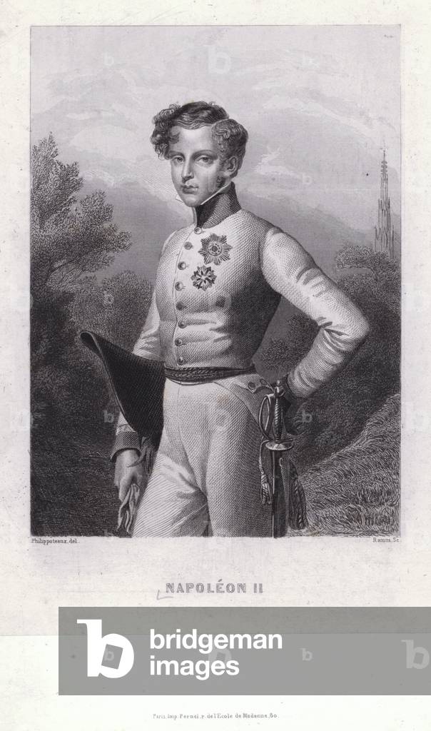 Napoleon Francois Joseph Charles Bonaparte, son of Emperor Napoleon I of France (engraving)