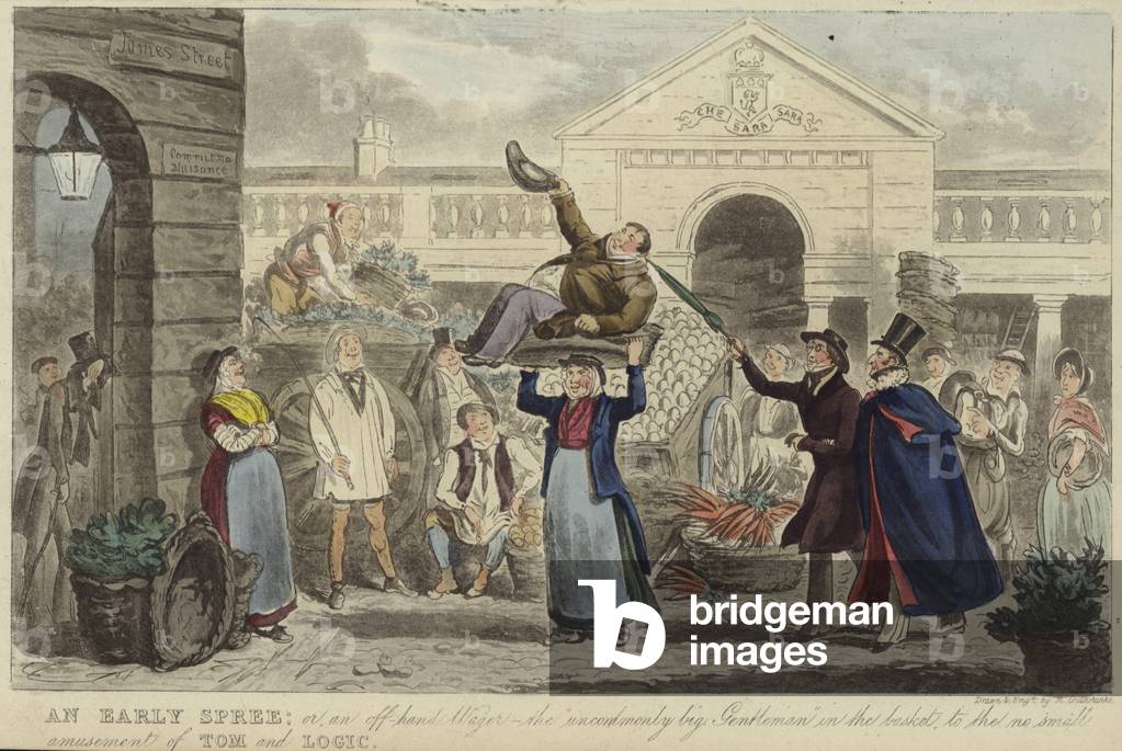 An Early Spree (colour litho)