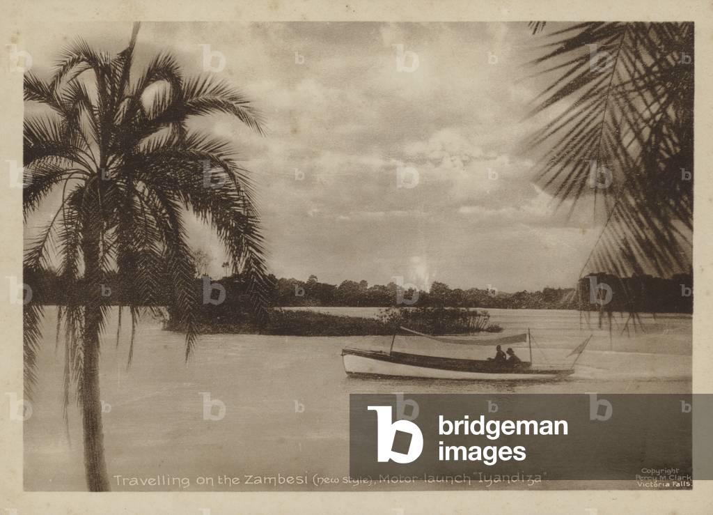 Travelling on the Zambesi, new style, Motor-launch 