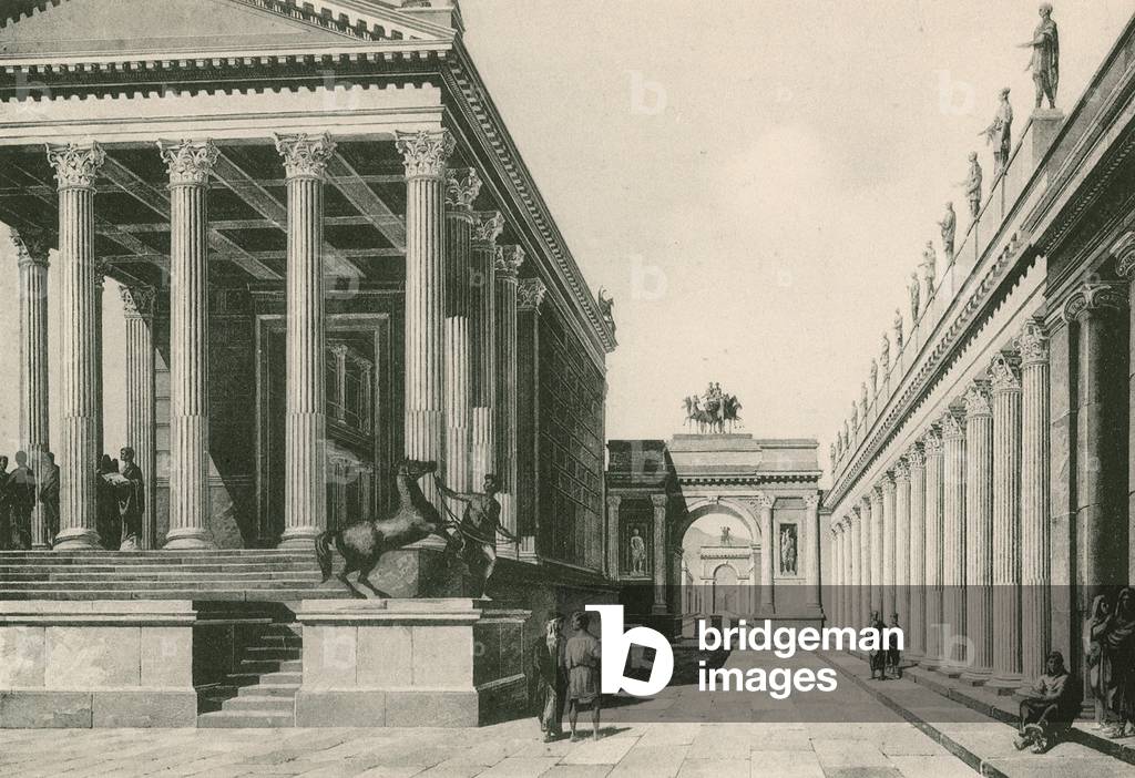 The Temple of Jove and the Arch of Nero as they were (gravure)