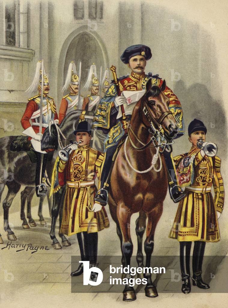 Proclaiming George V King of England, 1910 (chromolitho)