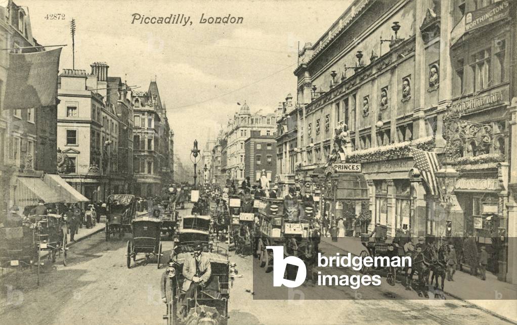 Piccadilly, London (b/w photo)