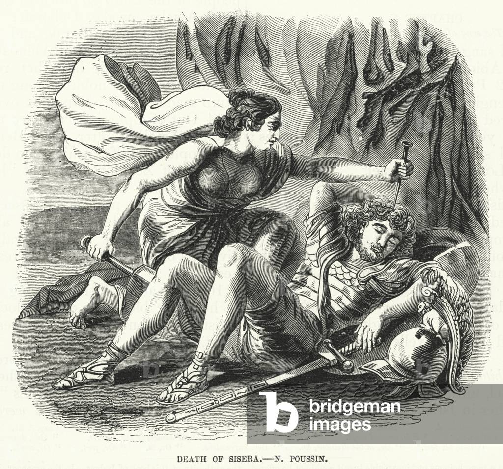 Death of Sisera, N Poussin (engraving)