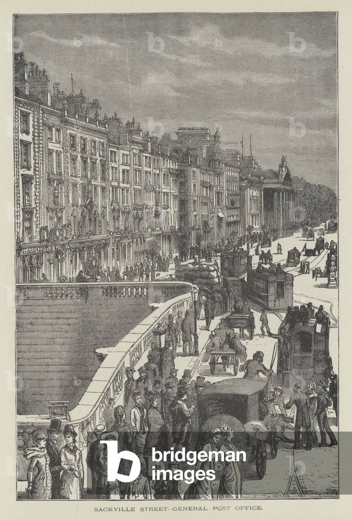 Sackville Street, General Post Office (engraving)