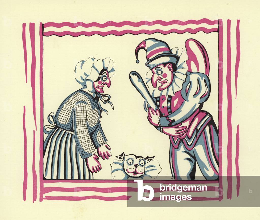 New nursery rhymes: Punch and Judy (colour litho)