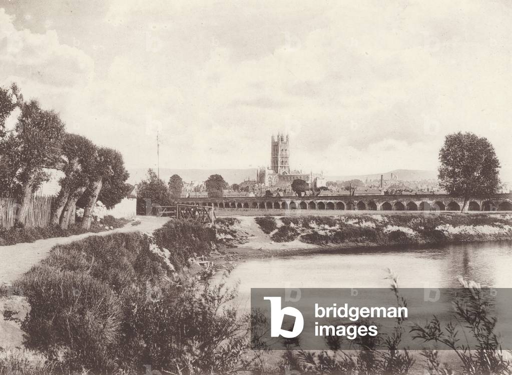 Gloucester from the River (b/w photo)