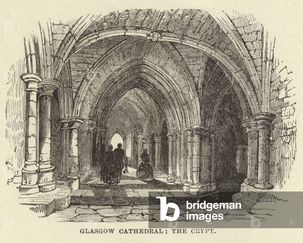 Glasgow Cathedral, the Crypt (engraving)