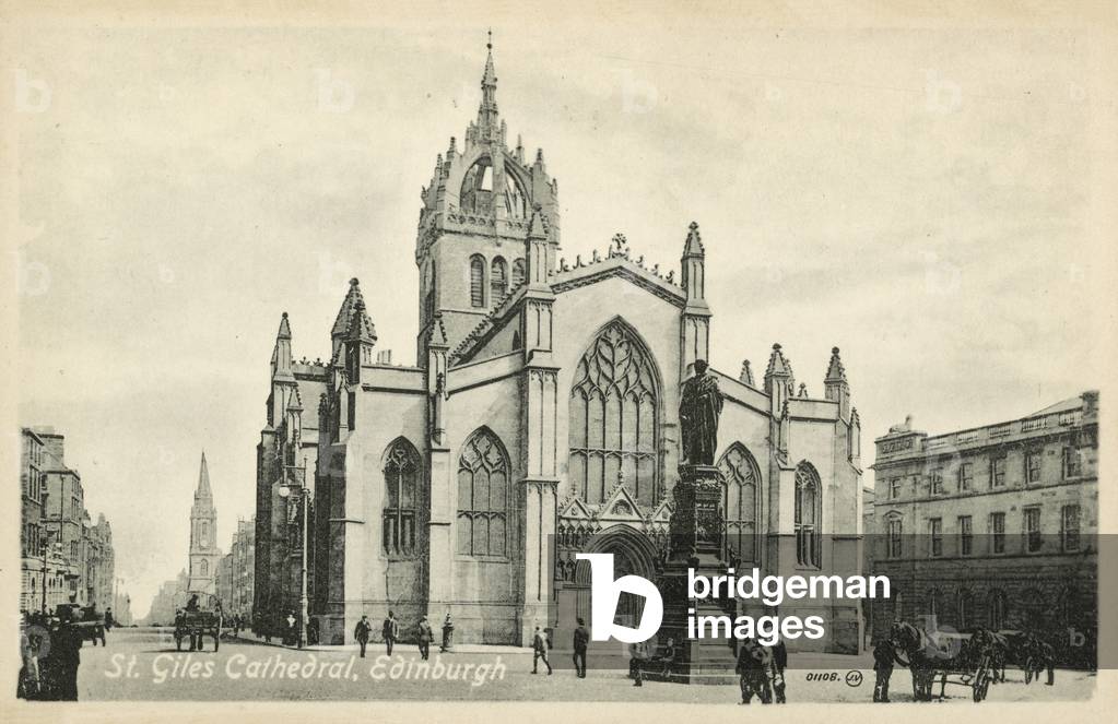 St Giles Cathedral, Edinburgh (b/w photo)