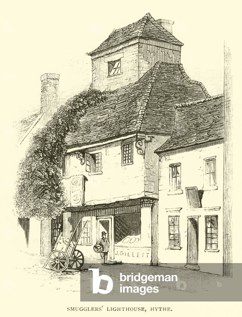 Smugglers' Lighthouse, Hythe (engraving)