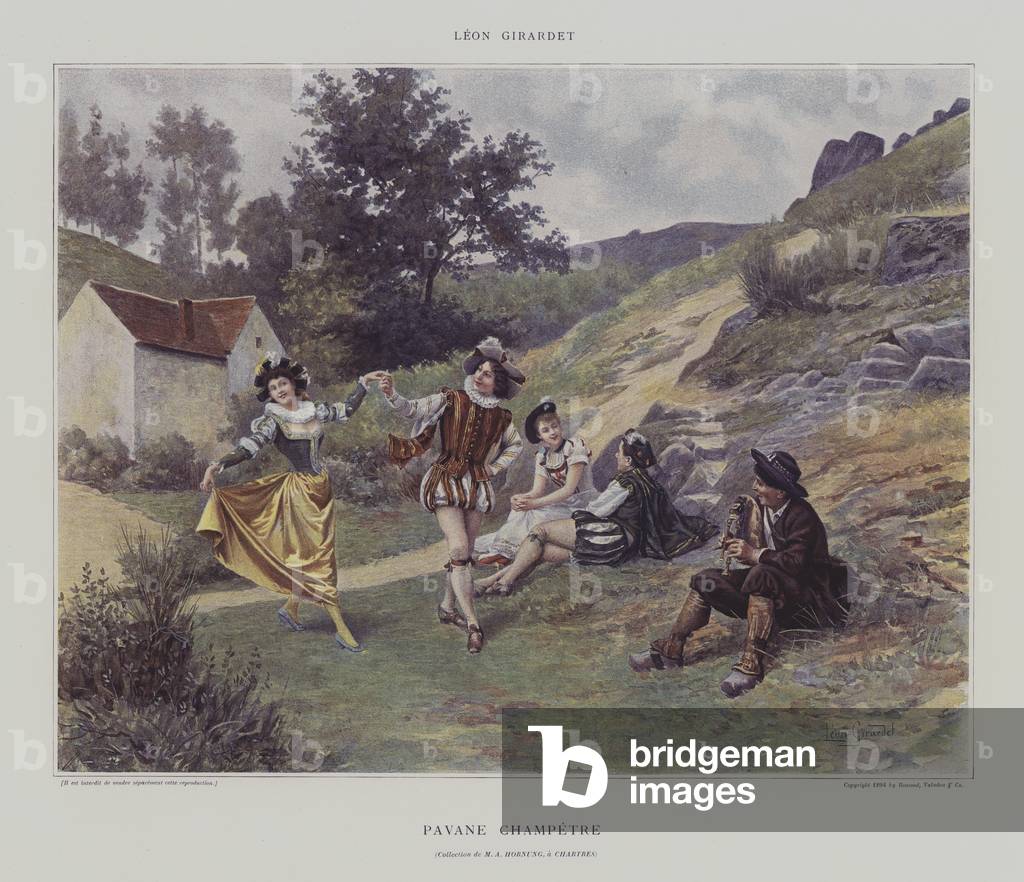 Pavane Champetre (colour litho)