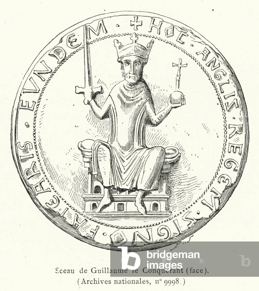 Sceau de Guillaume le Conquerant, face (engraving)