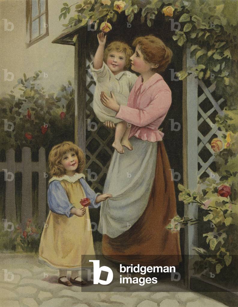 The Cottage Porch (chromolitho)