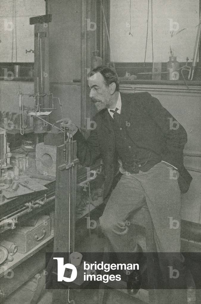 A birthplace of new knowledge (b/w photo)